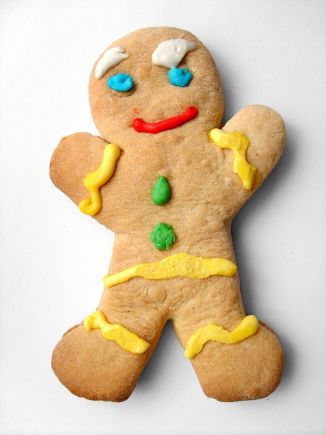 gingerbread cookie modeled after Gingy from Shrek movie