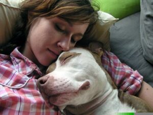 PPG member Laura Nalven and her dog Nina, who, according