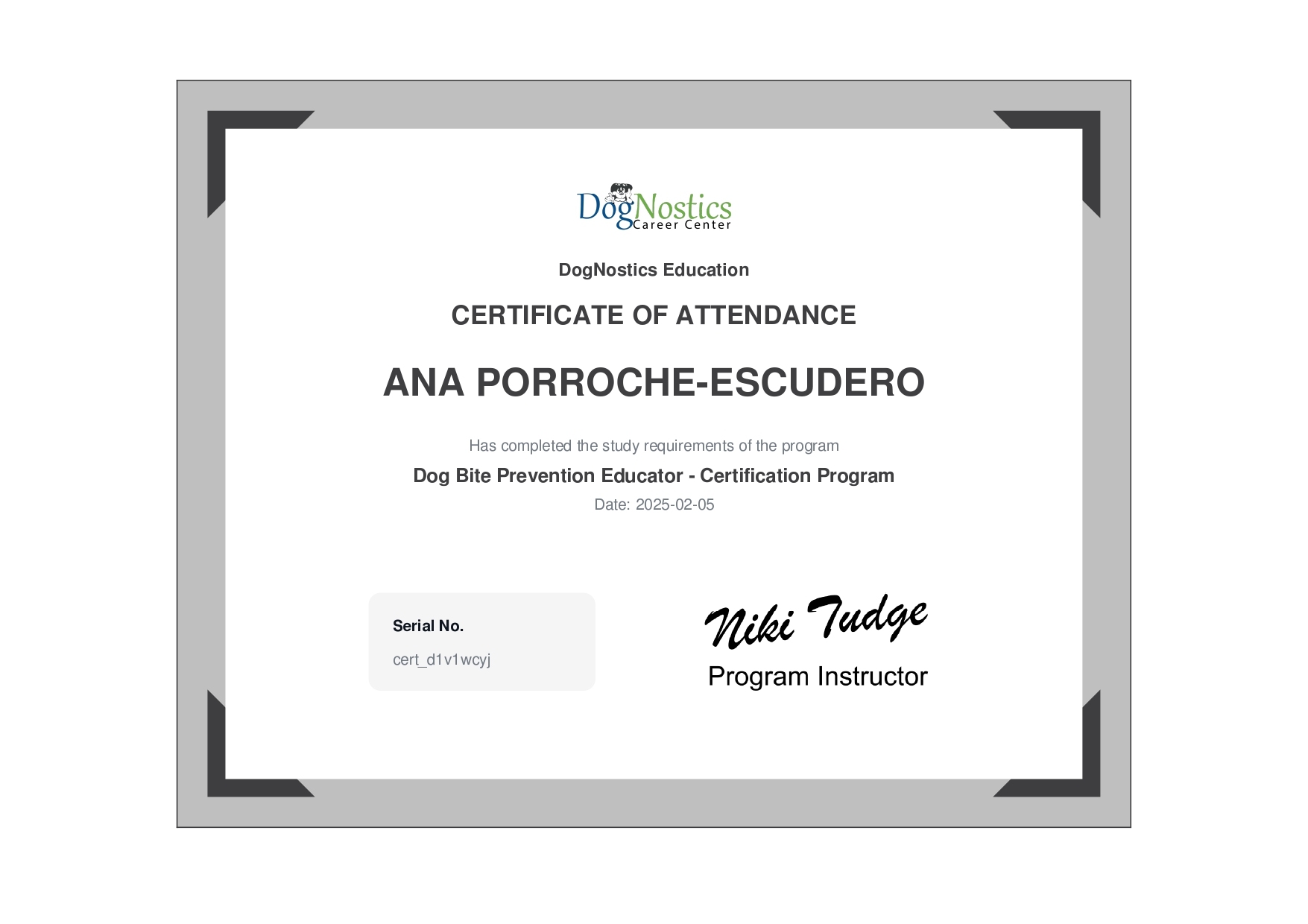 Doggone Safe Credential Badge